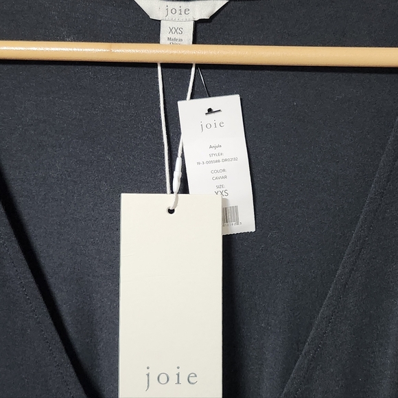 NWT joie Charcoal Gray Model Wrap Dress XXS - Picture 5 of 6